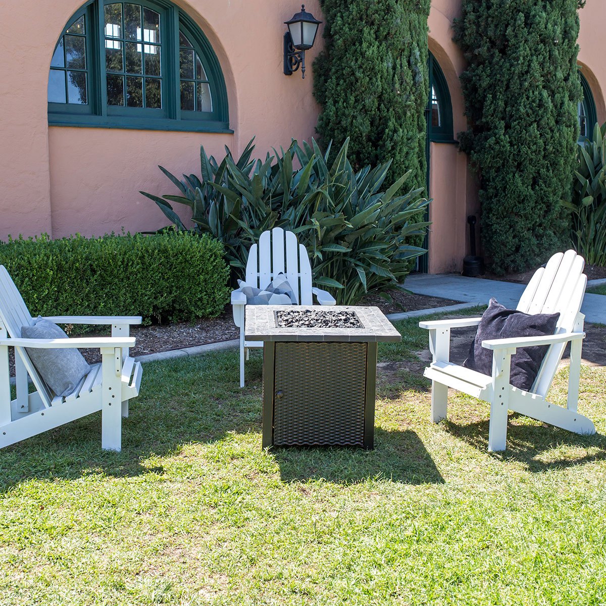 Adirondack Chair, White, Folding - Image 3