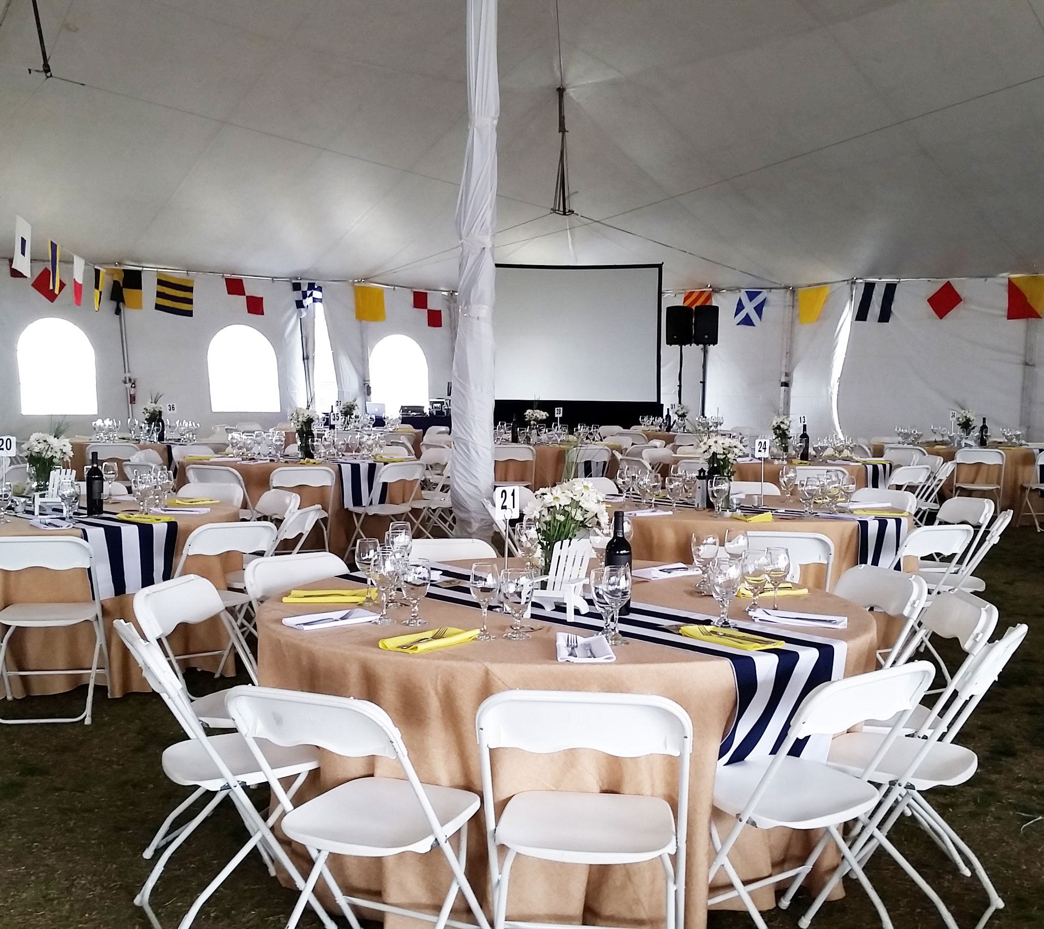 Navy Stripe Table Runner - Image 4