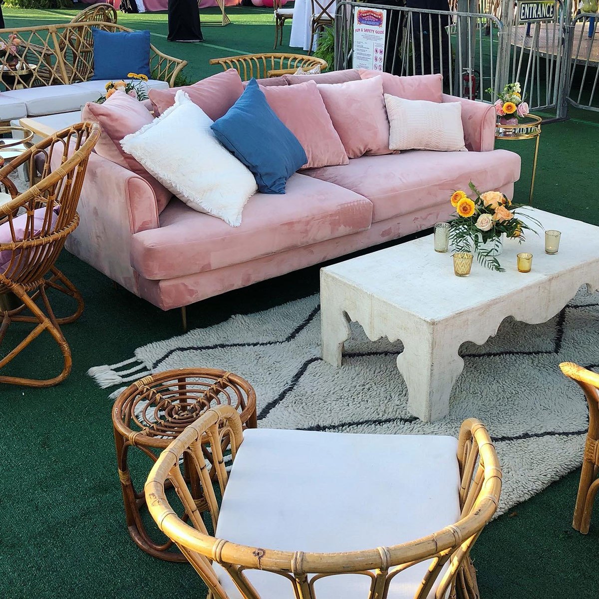 Burlap Coffee Table - Image 5