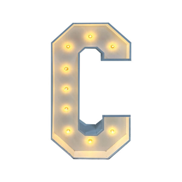 4' Marquee Letter - C