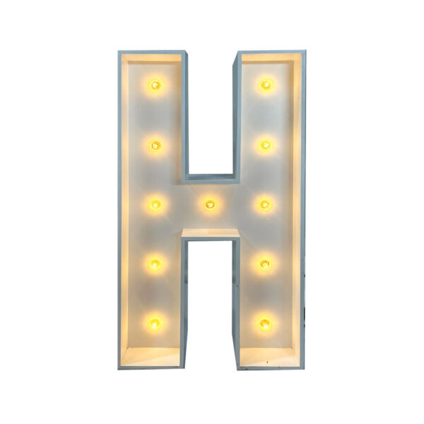 4' Marquee Letter - H