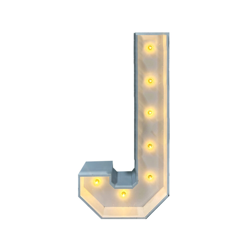 4' Marquee Letter - J