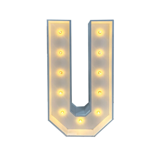 4' Marquee Letter - U
