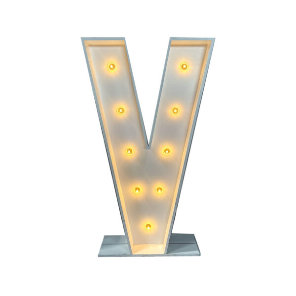 4' Marquee Letter - V