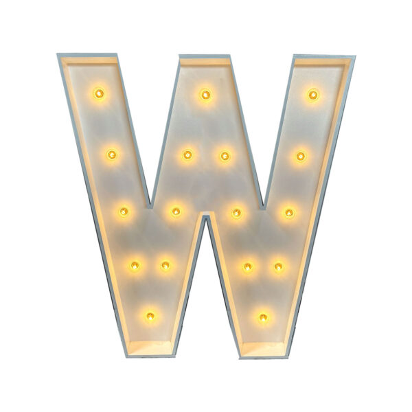 4' Marquee Letter - W