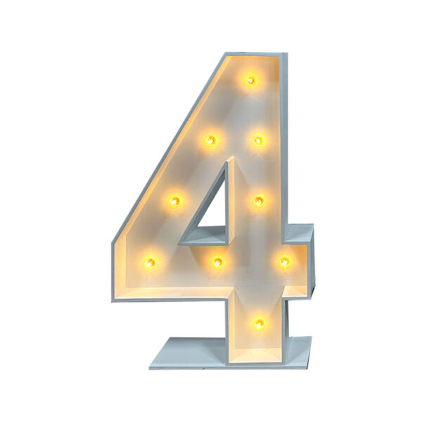 4' Marquee Number - 4