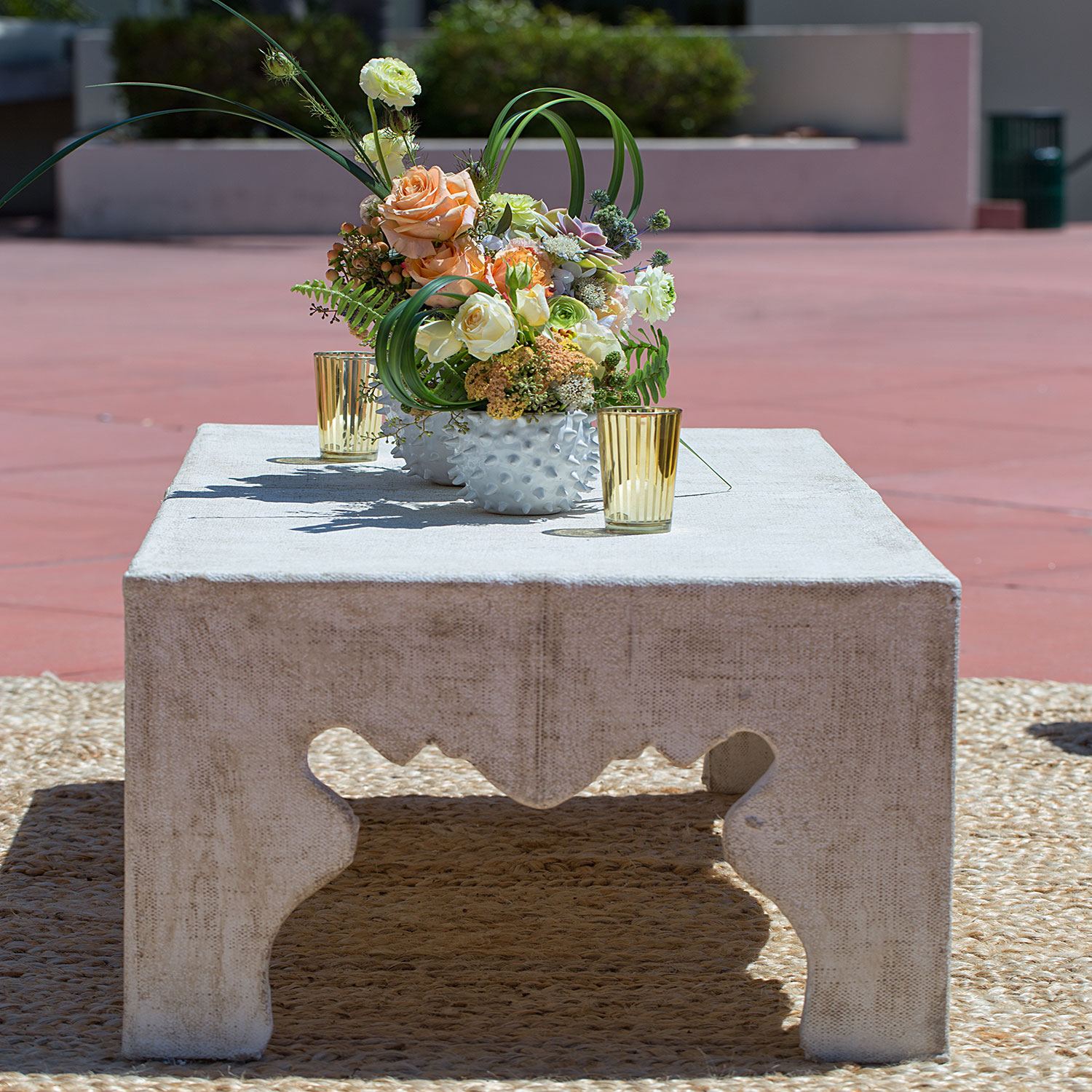 Burlap Coffee Table - Image 3