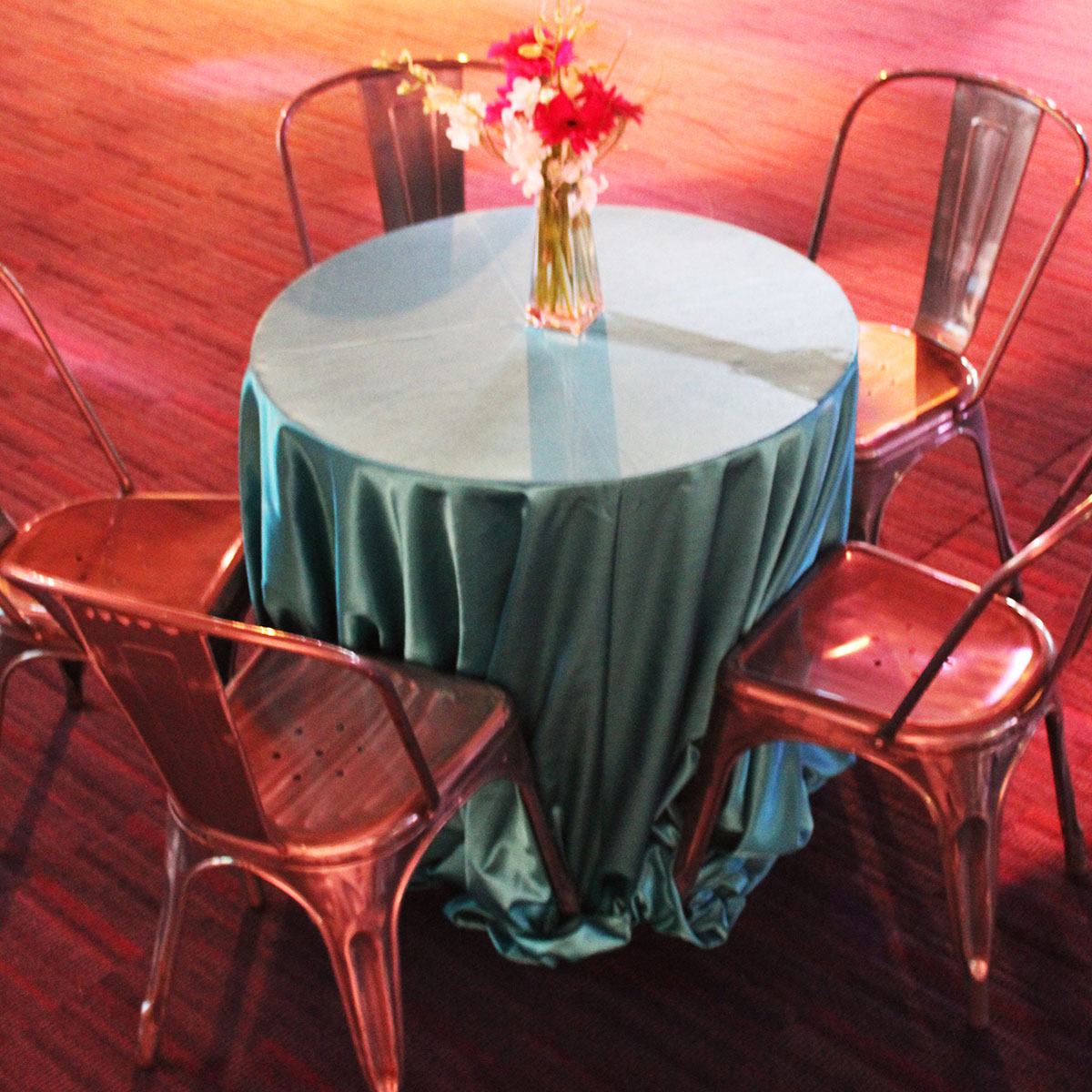 Teal Shantung Table Linen - Image 3