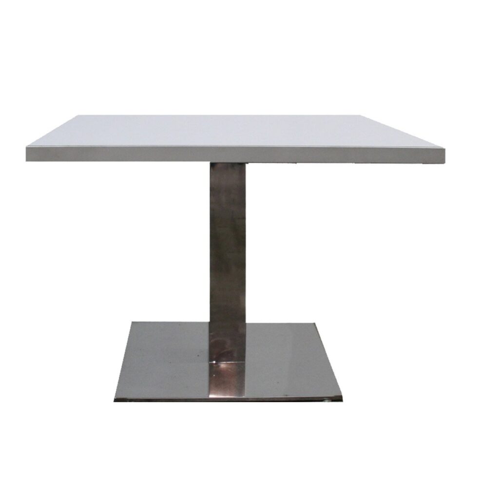 White Pedestal Coffee Table