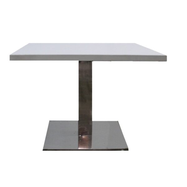 White Pedestal Coffee Table