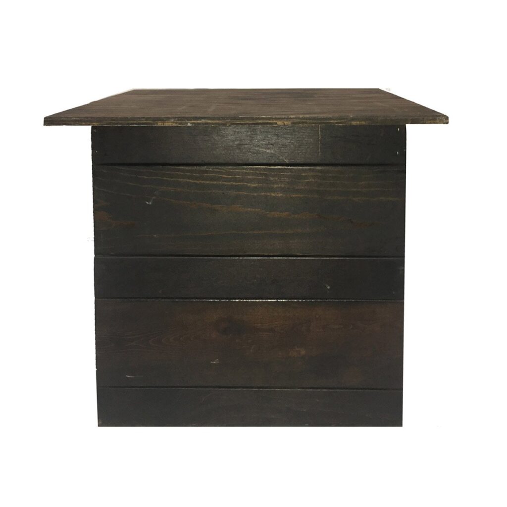 Rustic Cube Accent Table