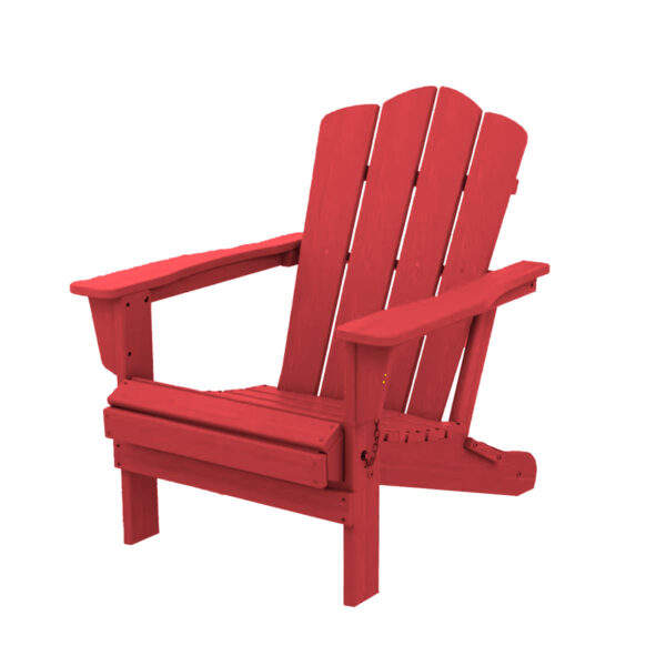 Adirondack Chair, Red, Folding