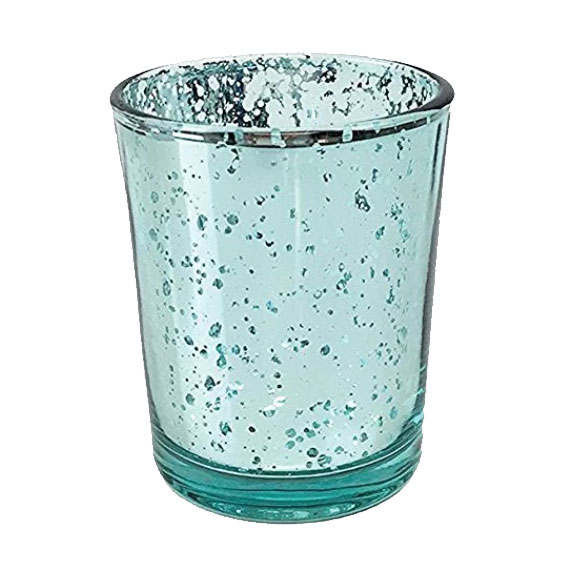 Aqua Mercury Votive Holder
