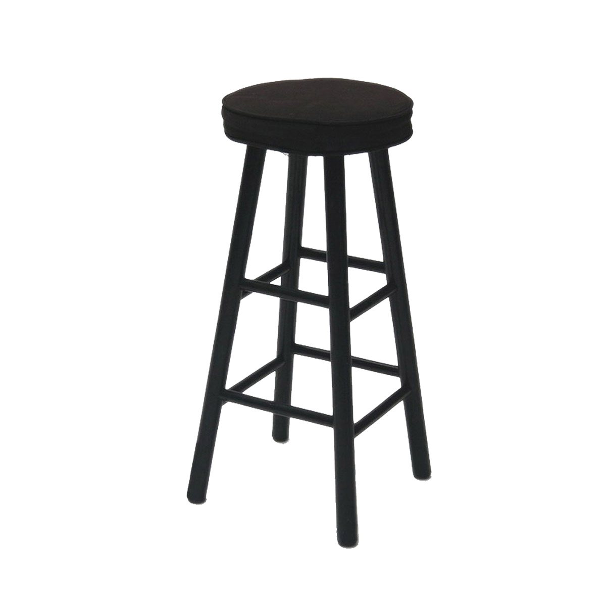 Black Wood Bar Stool