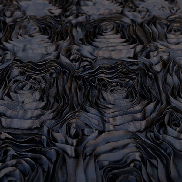 Black Rosette Table Runner