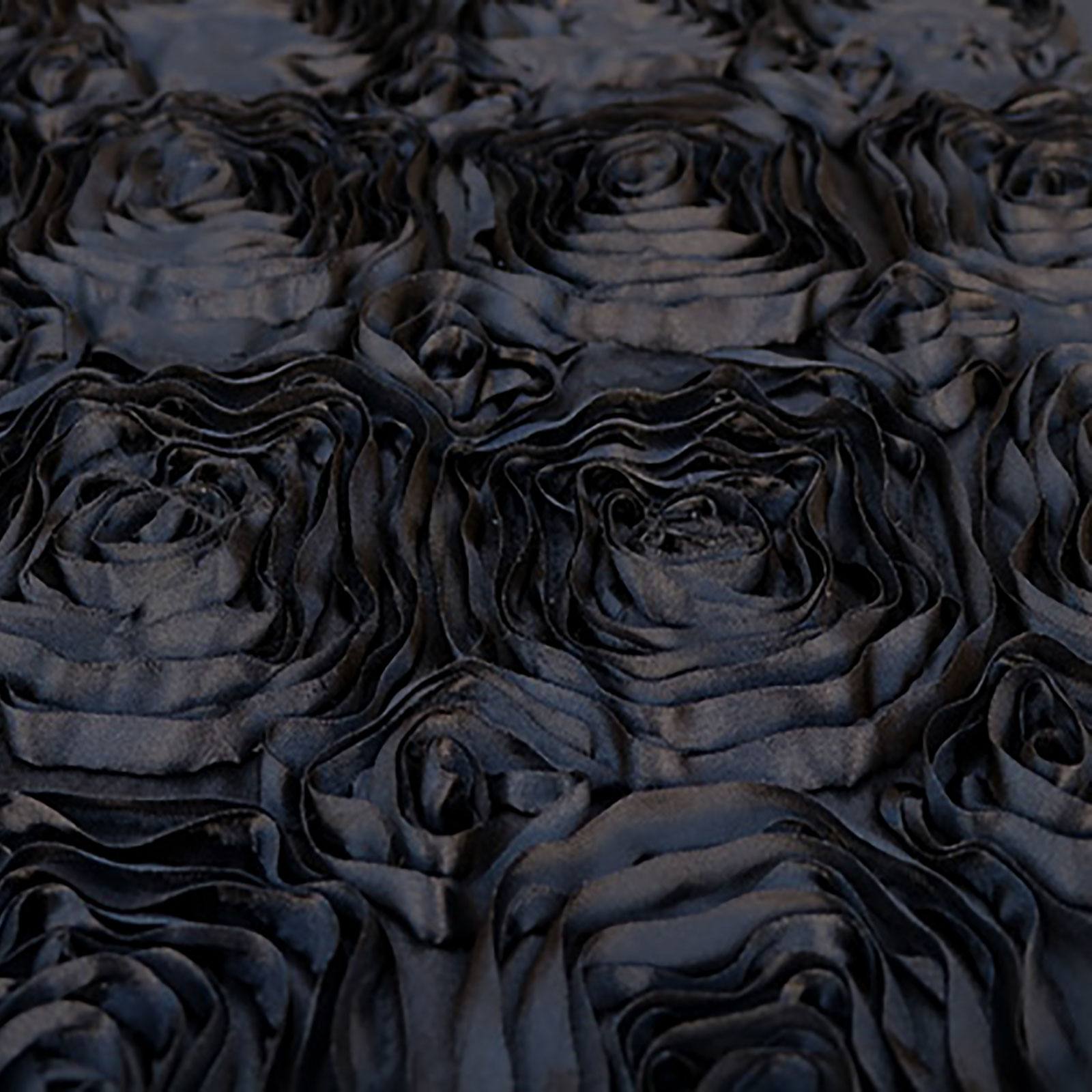 Black Rosette Table Runner