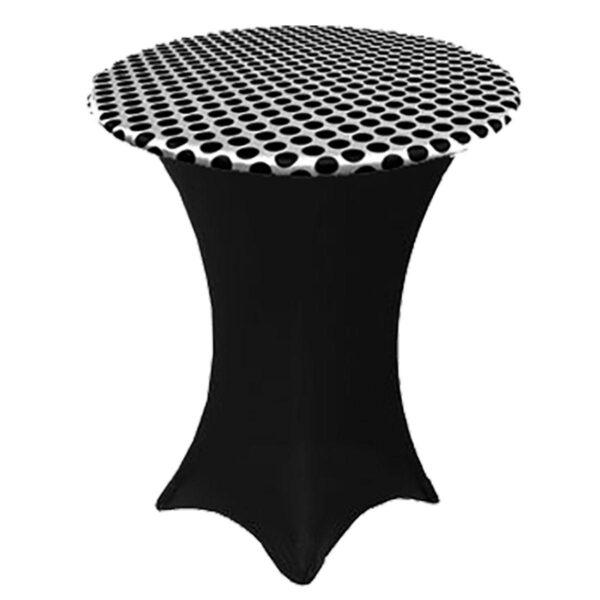 White & Black Dots Spandex Form