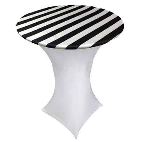 Black & White Stripe Spandex Form