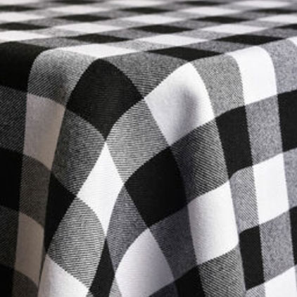Black Checked Table Linen