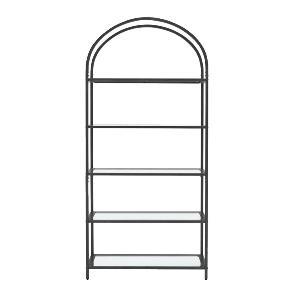 Black Curved Display Shelf