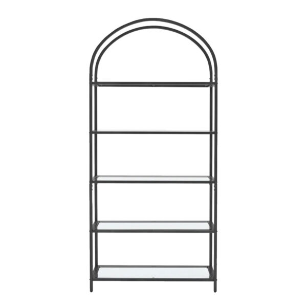 Black Curved Display Shelf