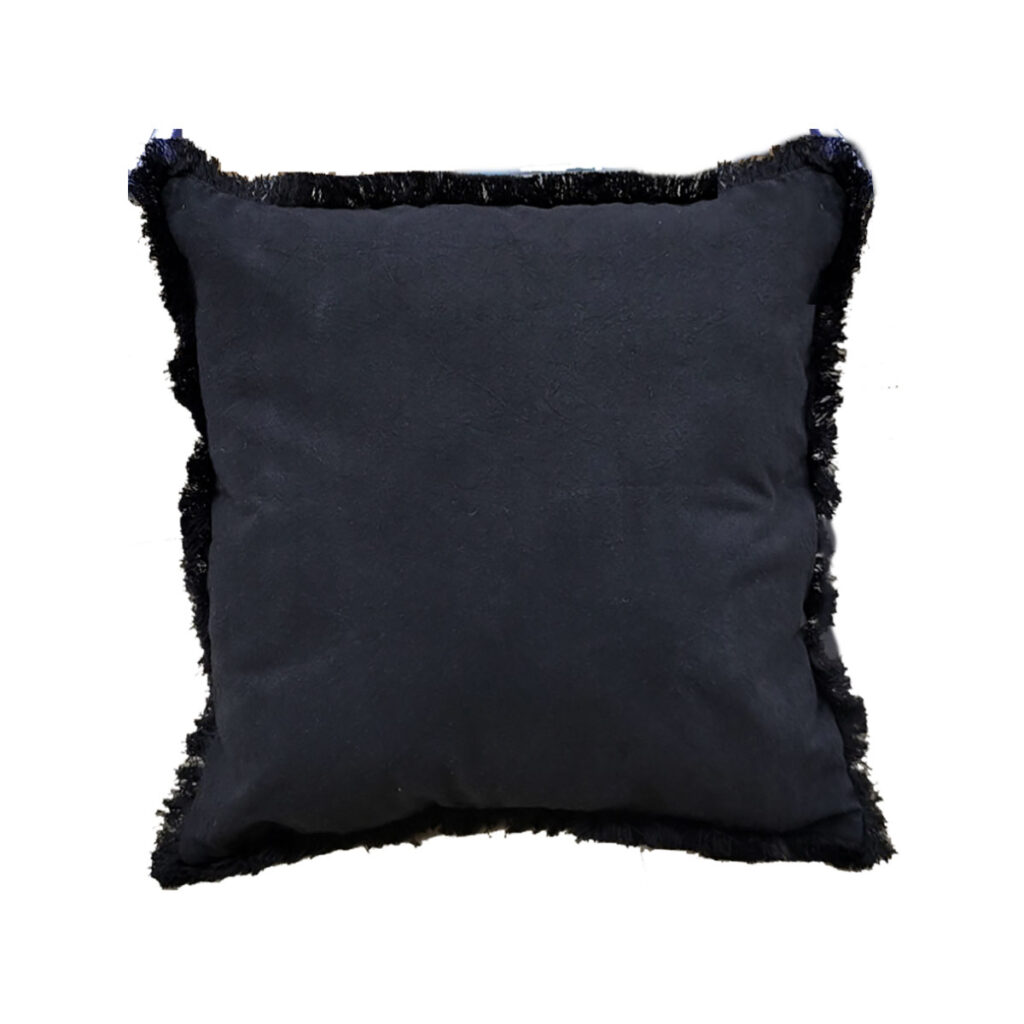 Black Fringe Pillow
