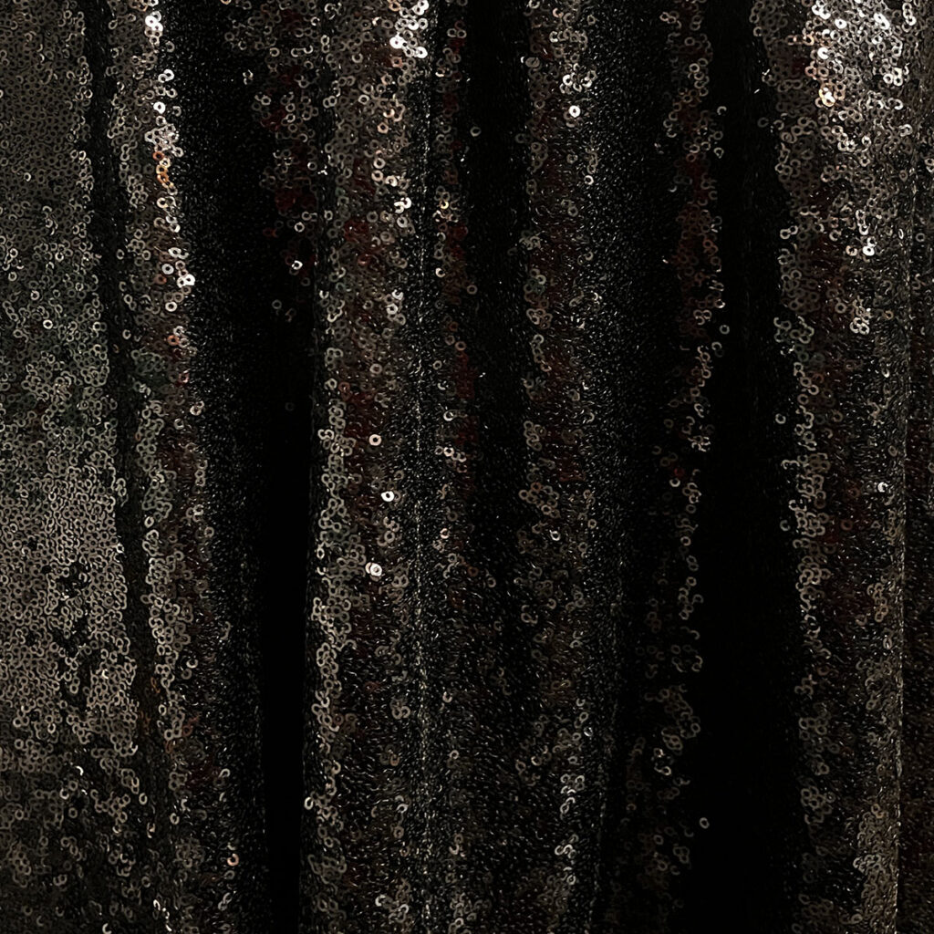 Black Sequin Drape
