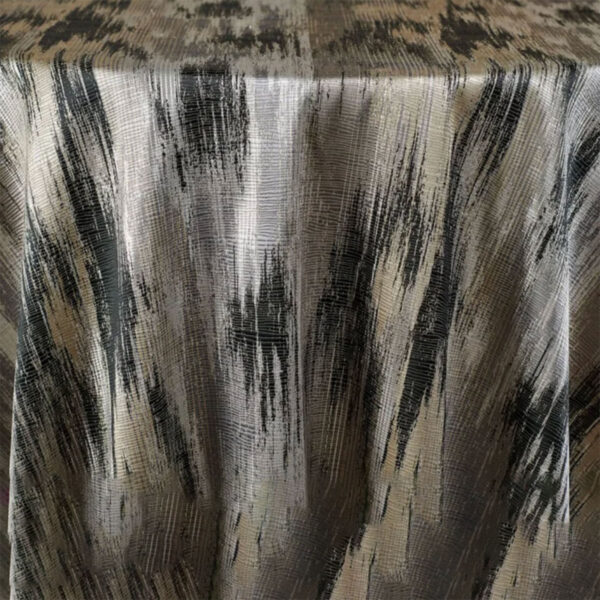 Black Strata Table Linen