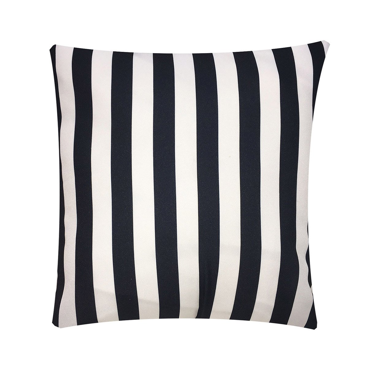 Black & White Poly Stripe Pillow