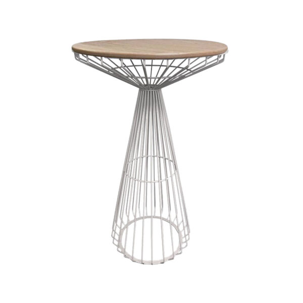 Bliss Highboy, White with Wood Top