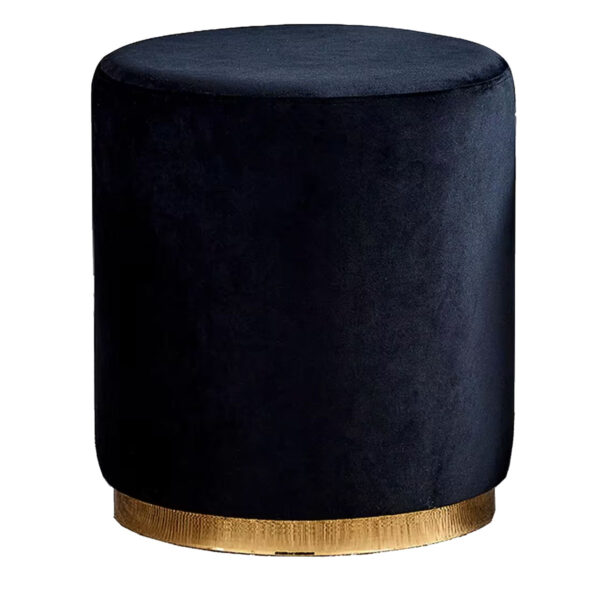 Bliss Ottoman, Black Velvet