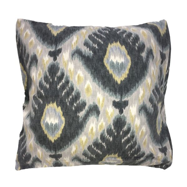 Blue & Yellow Ikat Pillow
