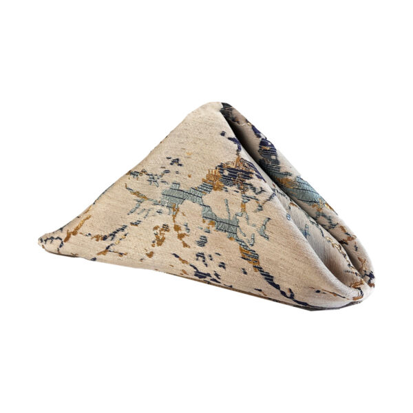 Blue Metallic Marble Napkin