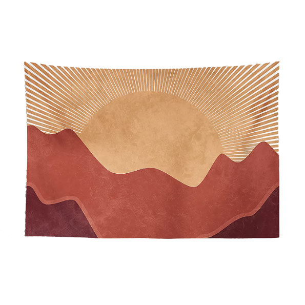 Boho Tapestry, Rust Sunset