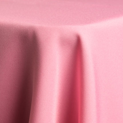 Bubble Gum Pink Poly Table Linen