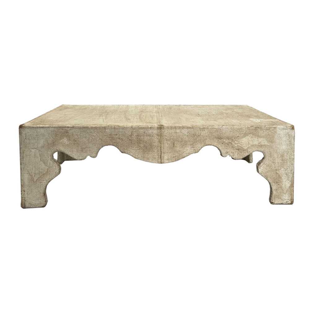 Burlap Coffee Table