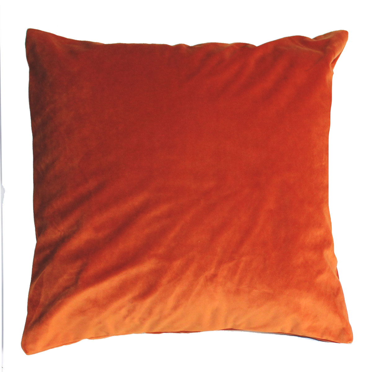 Burnt Orange Velvet Pillow