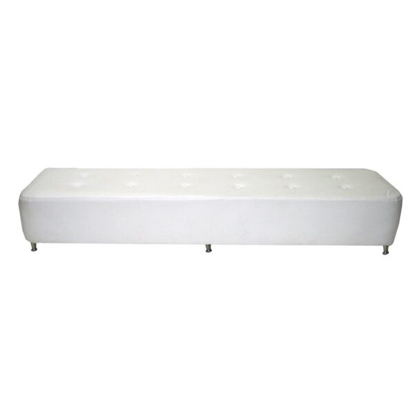 White Casablanca Gallery Bench
