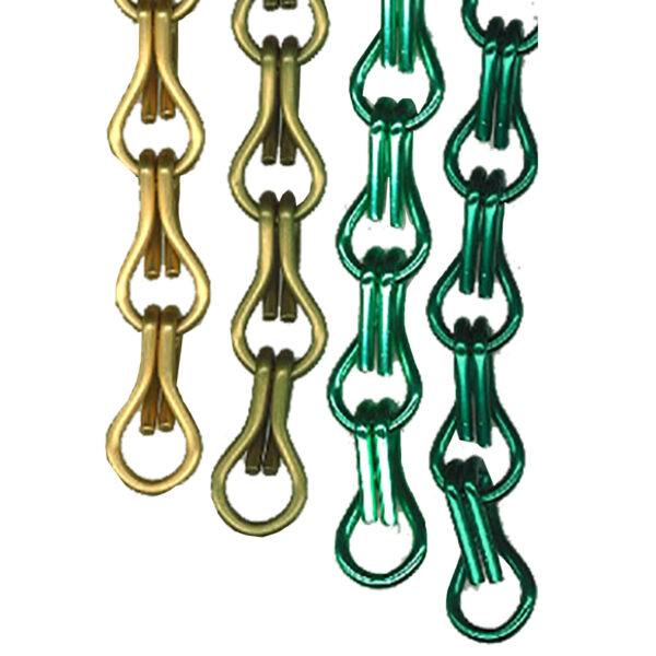 Green and Gold Chain Drape