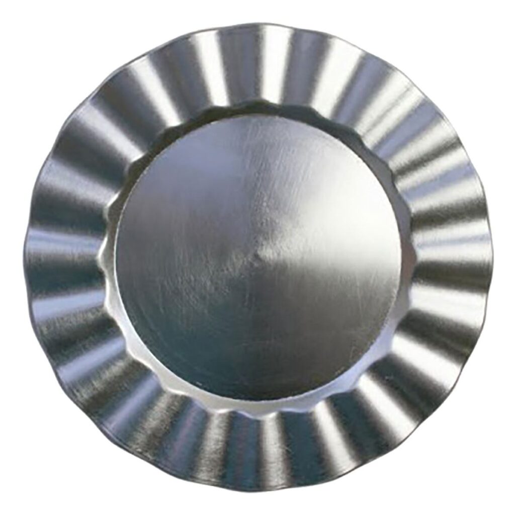 Silver Wave Lacquer Charger Plate