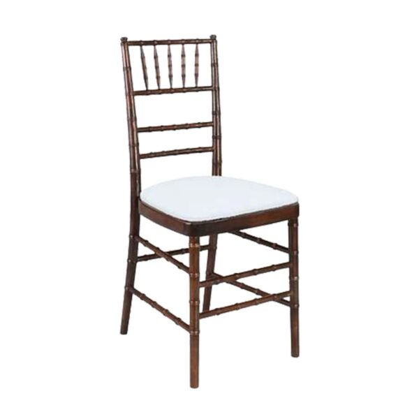 Fruitwood Chiavari Chair with Ivory Cushion