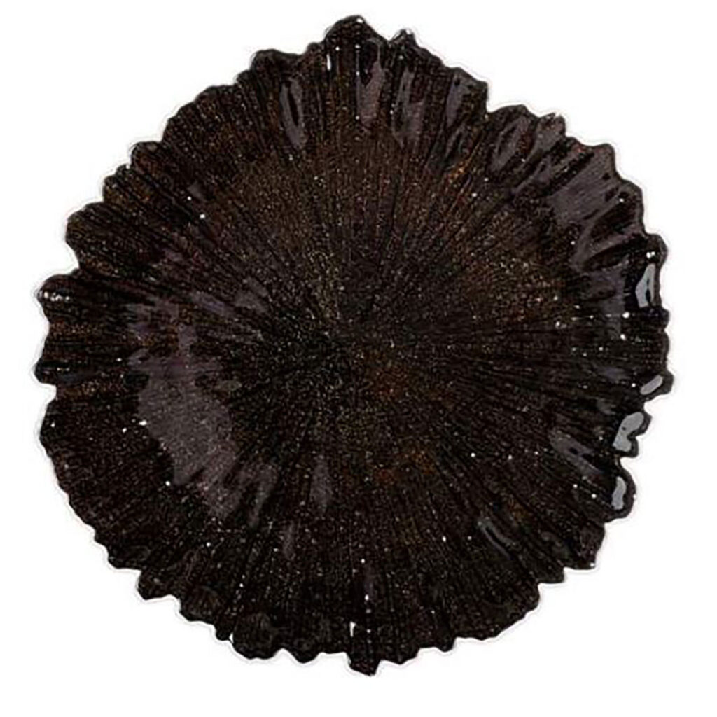 Chocolate Leaf Charger Plate
