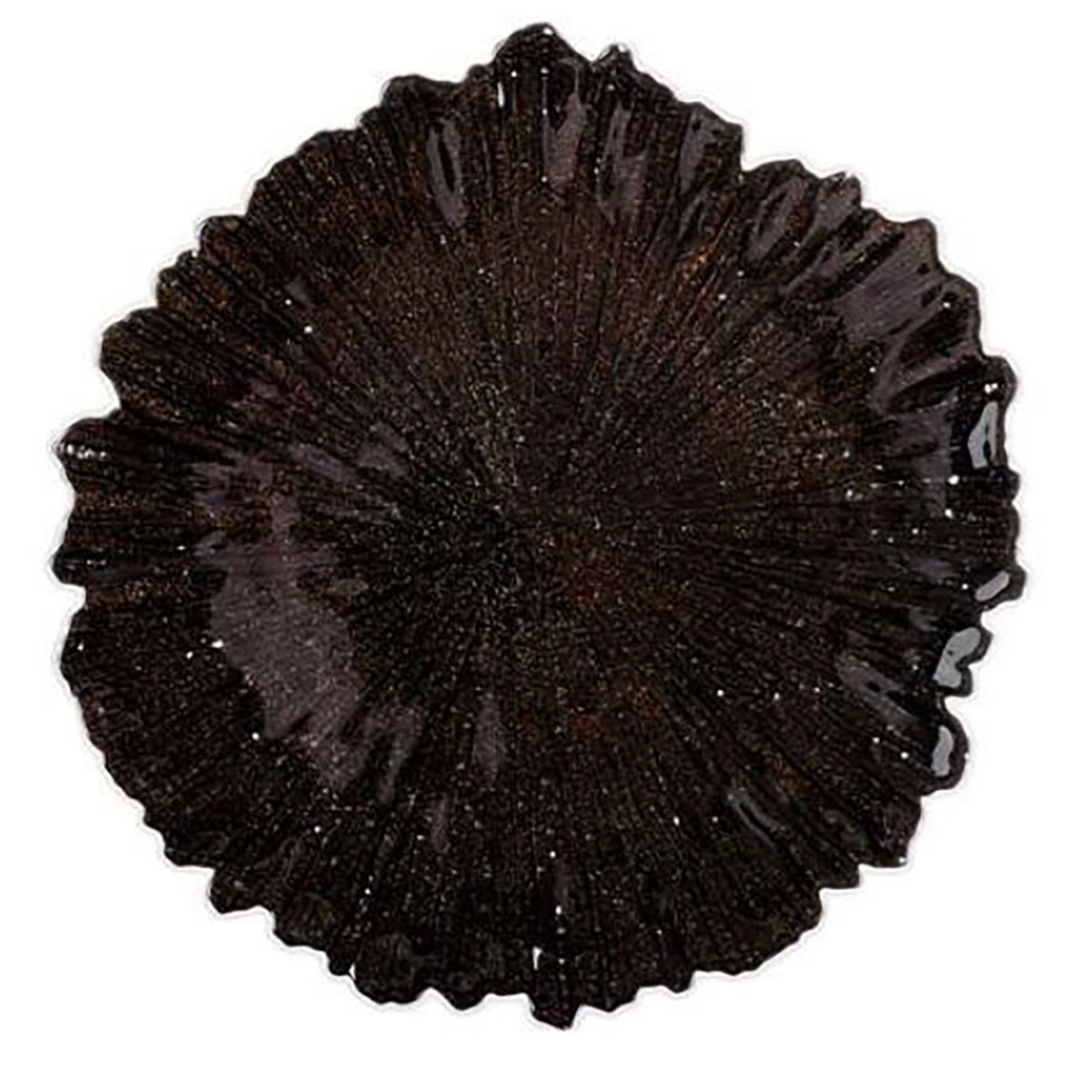 Chocolate Leaf Charger Plate