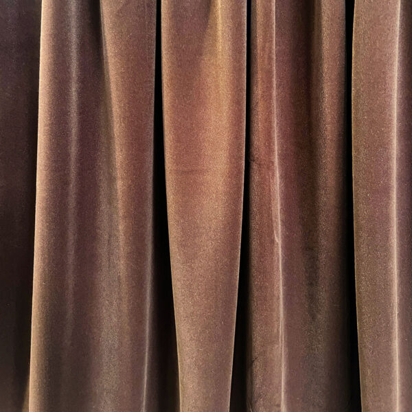 Chocolate Venetian Velvet Drape
