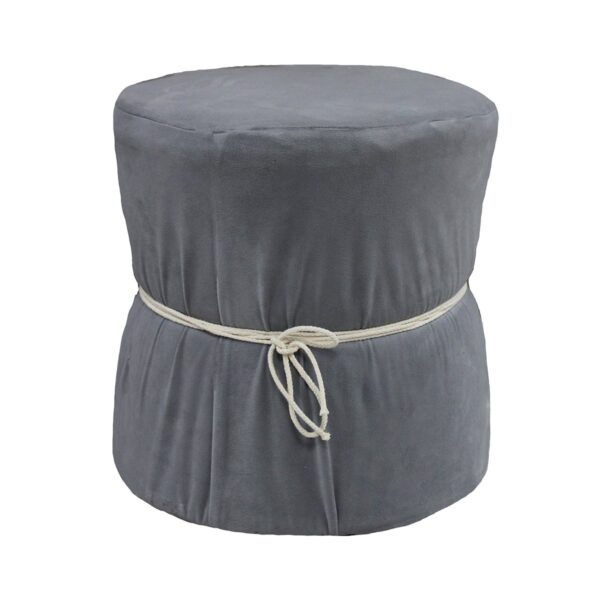 Gray Cinch Ottoman