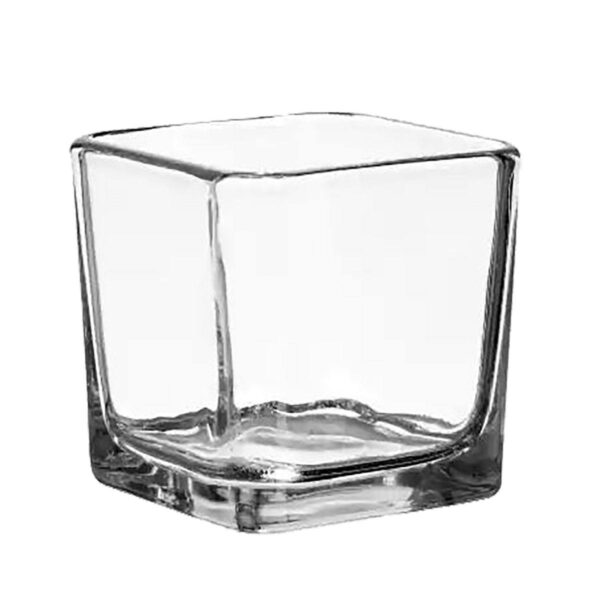 Clear Glass Square Votive Holder