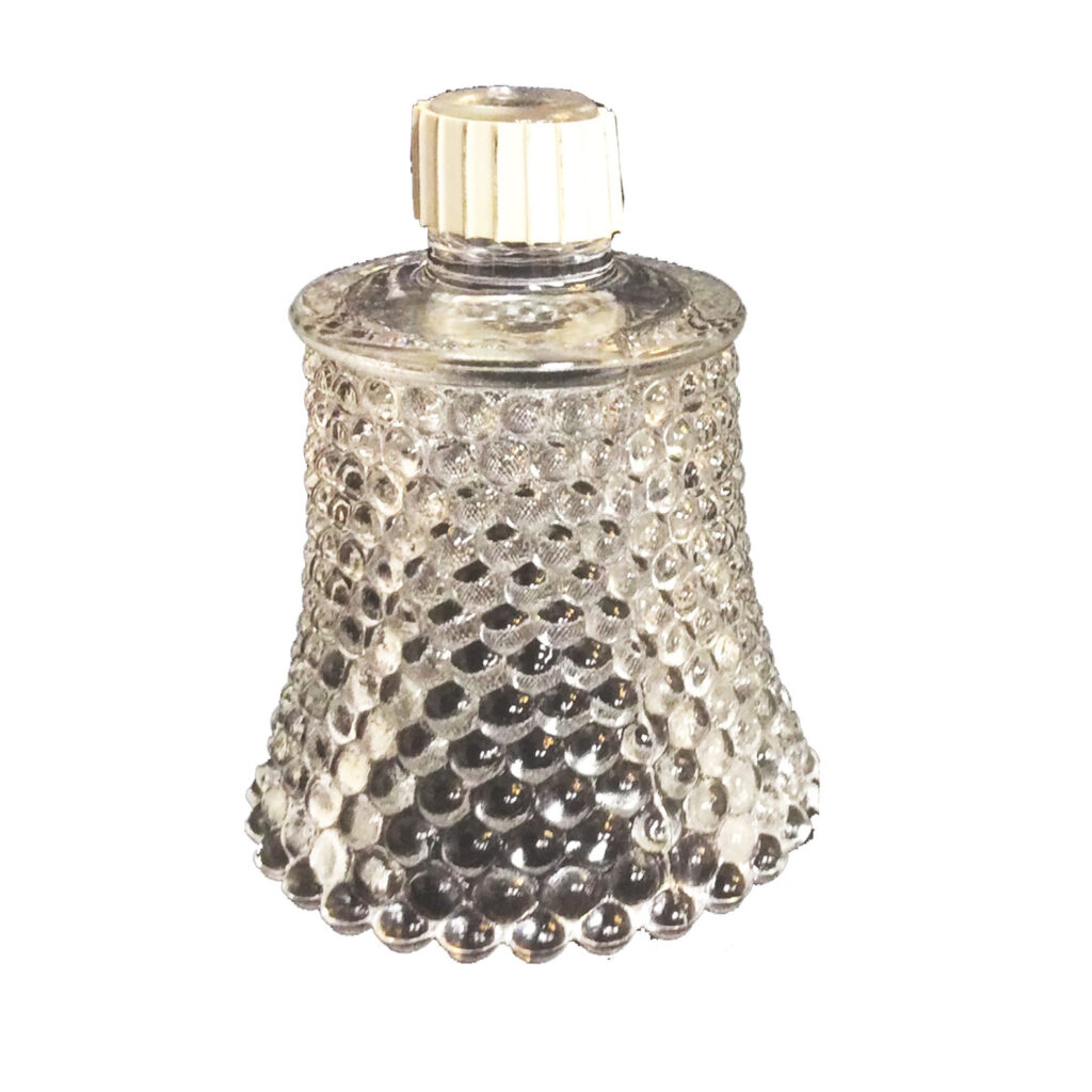 Clear Peg Hobnail Votive Holder