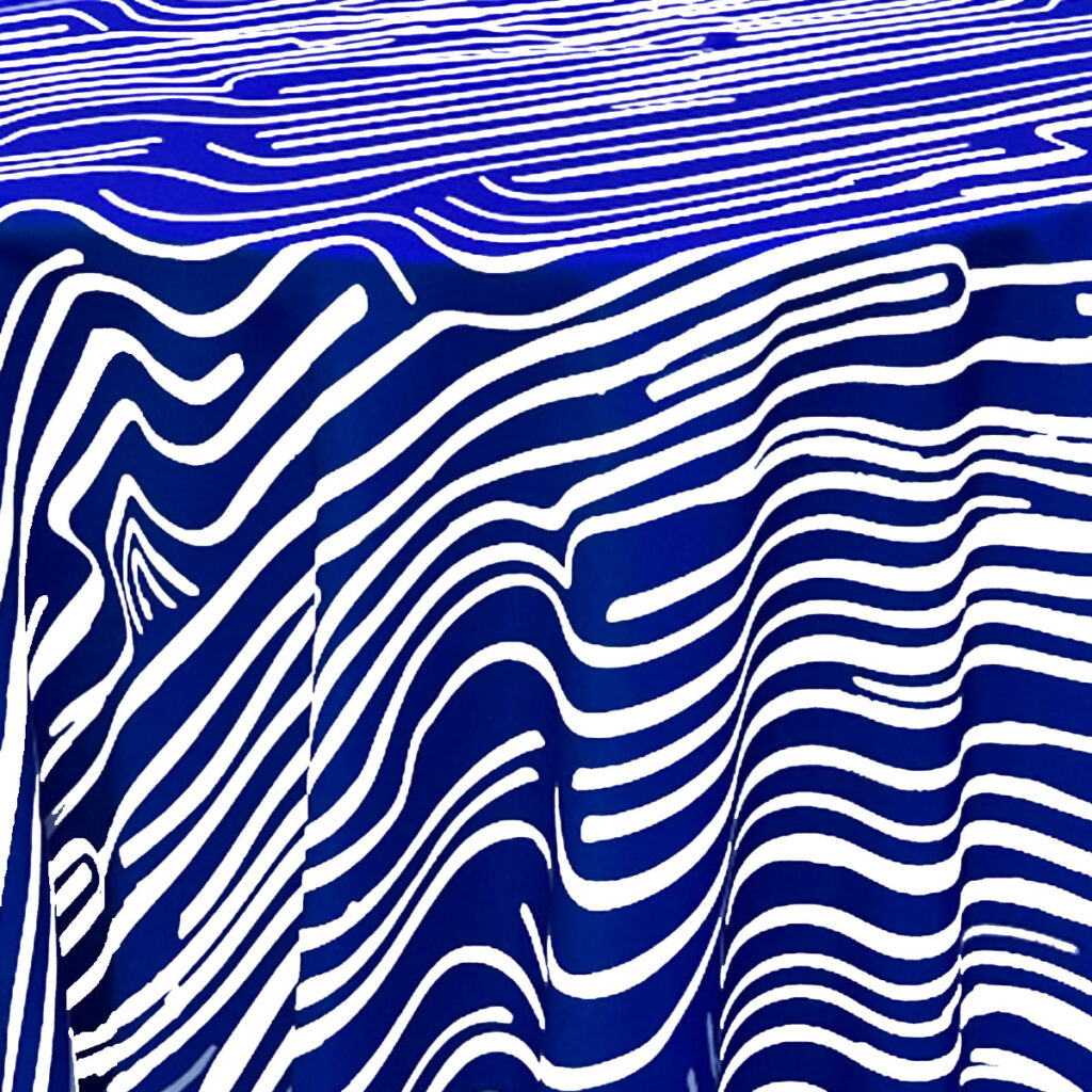 Cobalt Meander Table Linen
