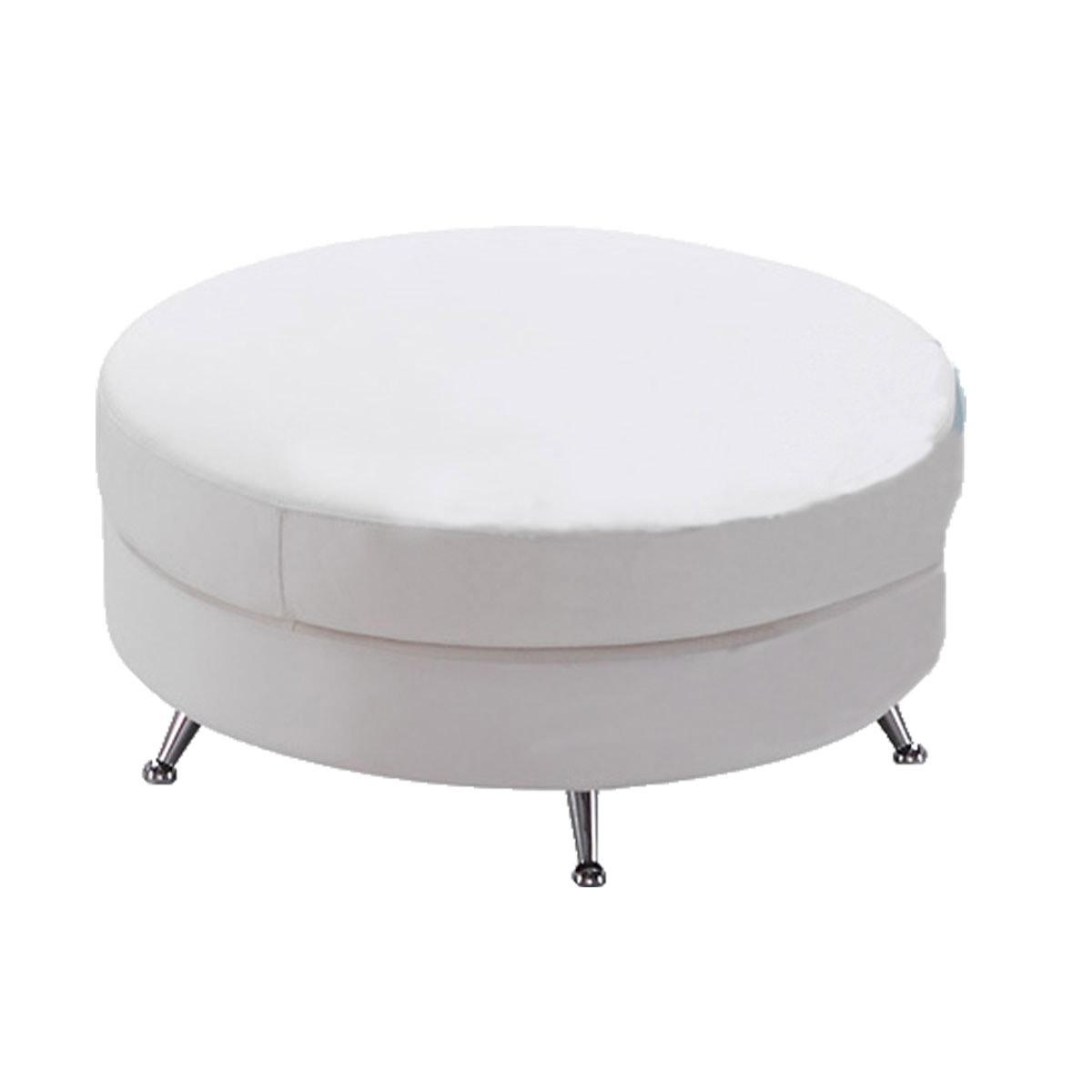 White Contempo Ottoman