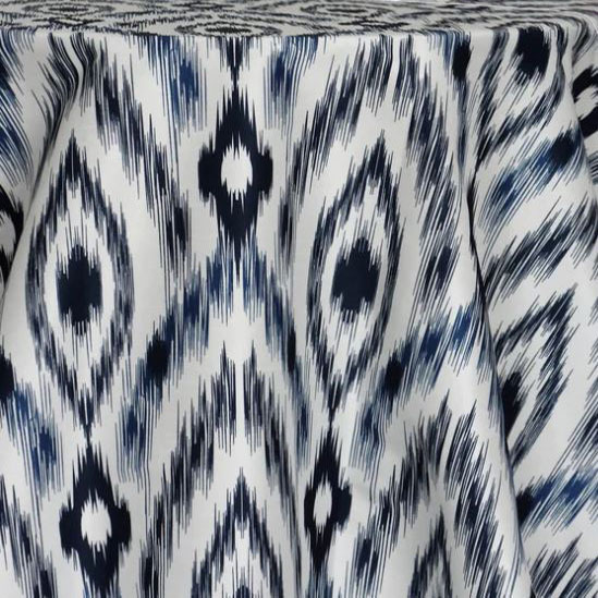 Navy Cosmo Dupioni Table Linen